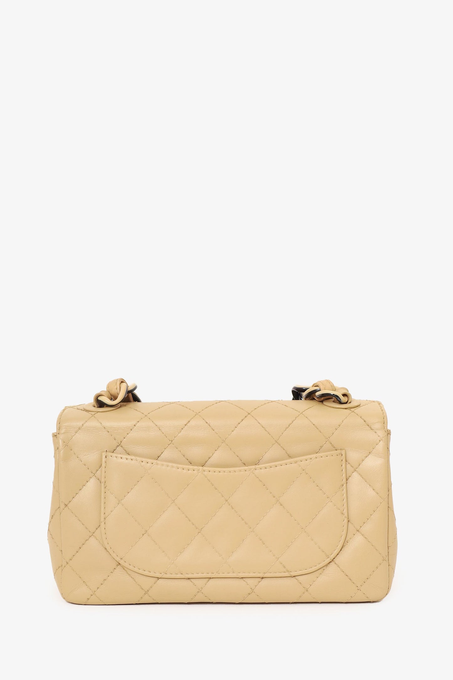 Chanel ™ 2000-2002 Cream Quilted Lambskin Mini Flap Bag