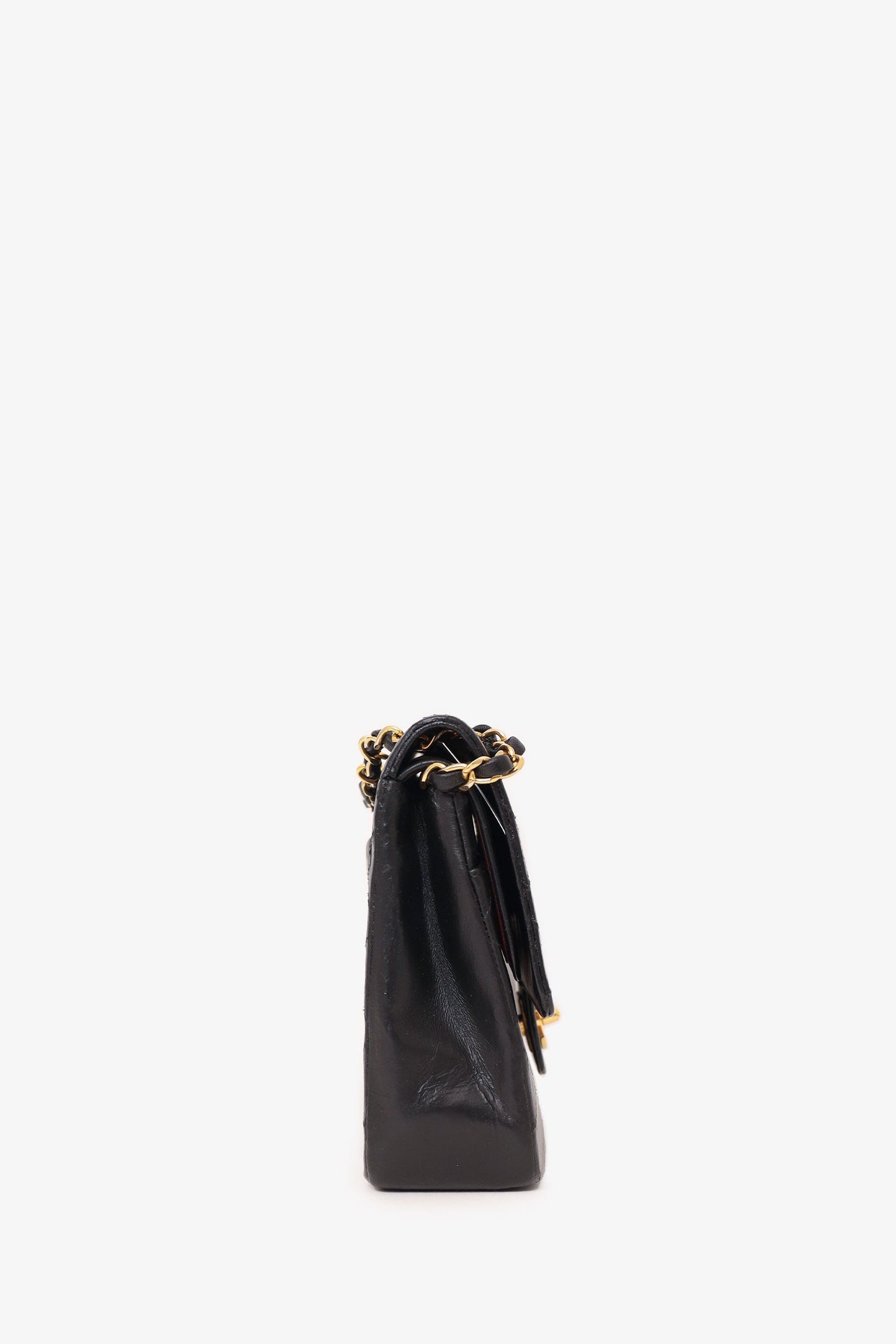 Chanel ™ 1986-88 Black Quilted Lambskin Medium Double Flap Bag 'Refurbished'
