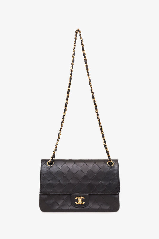 Chanel ™ 1986-88 Black Quilted Lambskin Medium Double Flap Bag 'Refurbished'