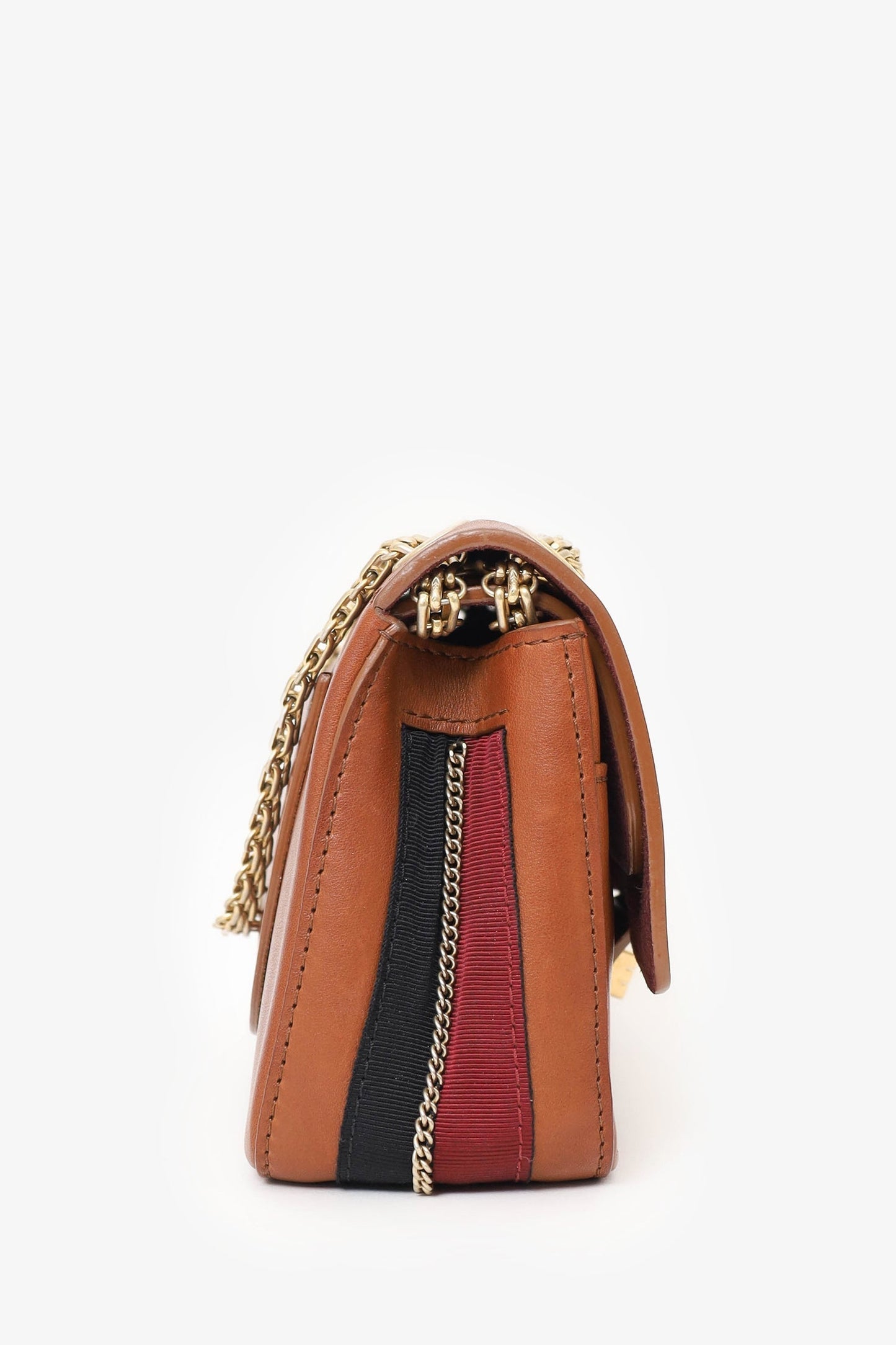 Chanel ™ 2017 Brown Leather Medallion Charm Reissue 2.55 Shoulder Bag