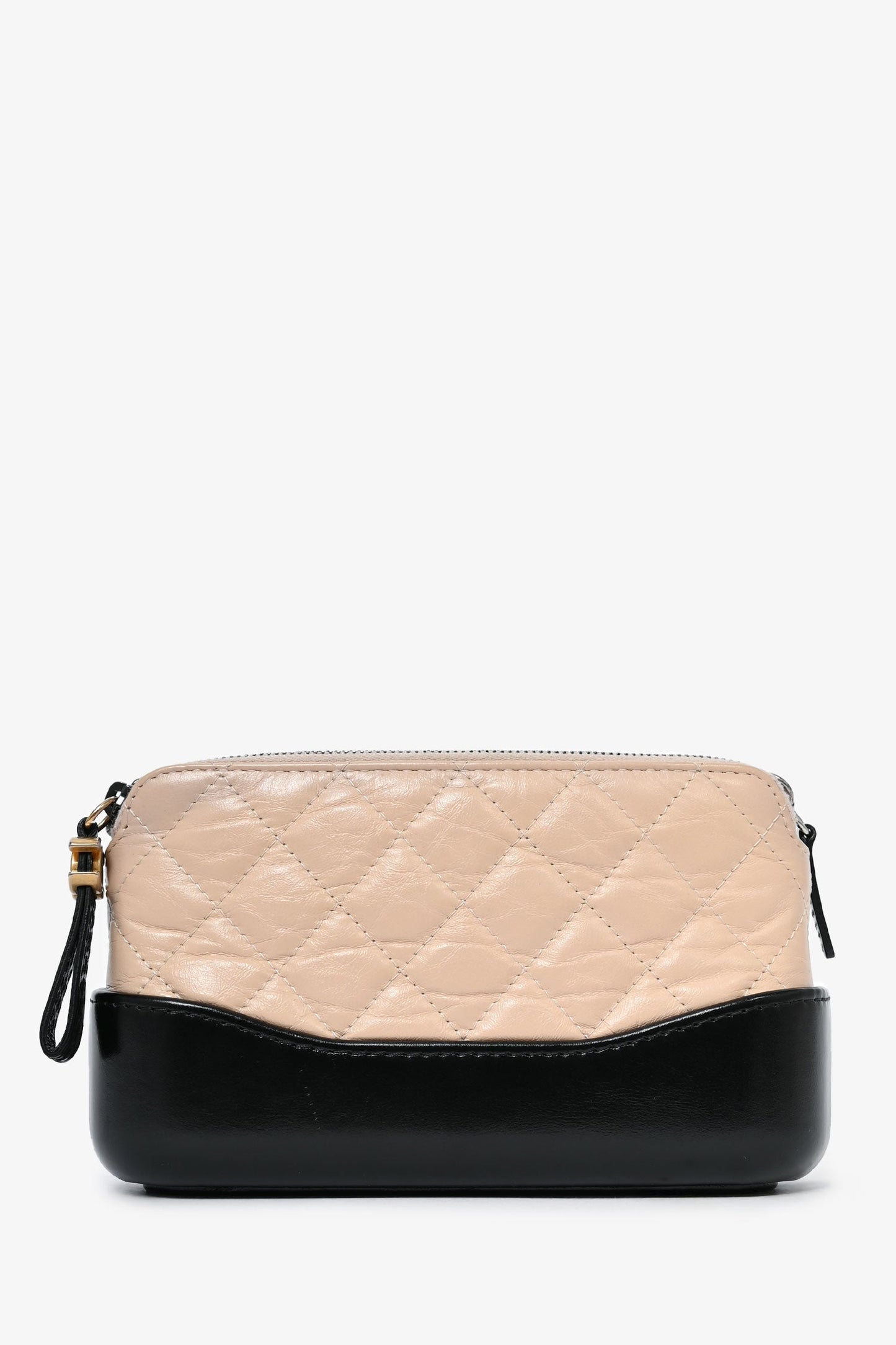 Chanel ™ 2017-18 Beige/Black Leather Gabrielle Wallet on Chain Bag