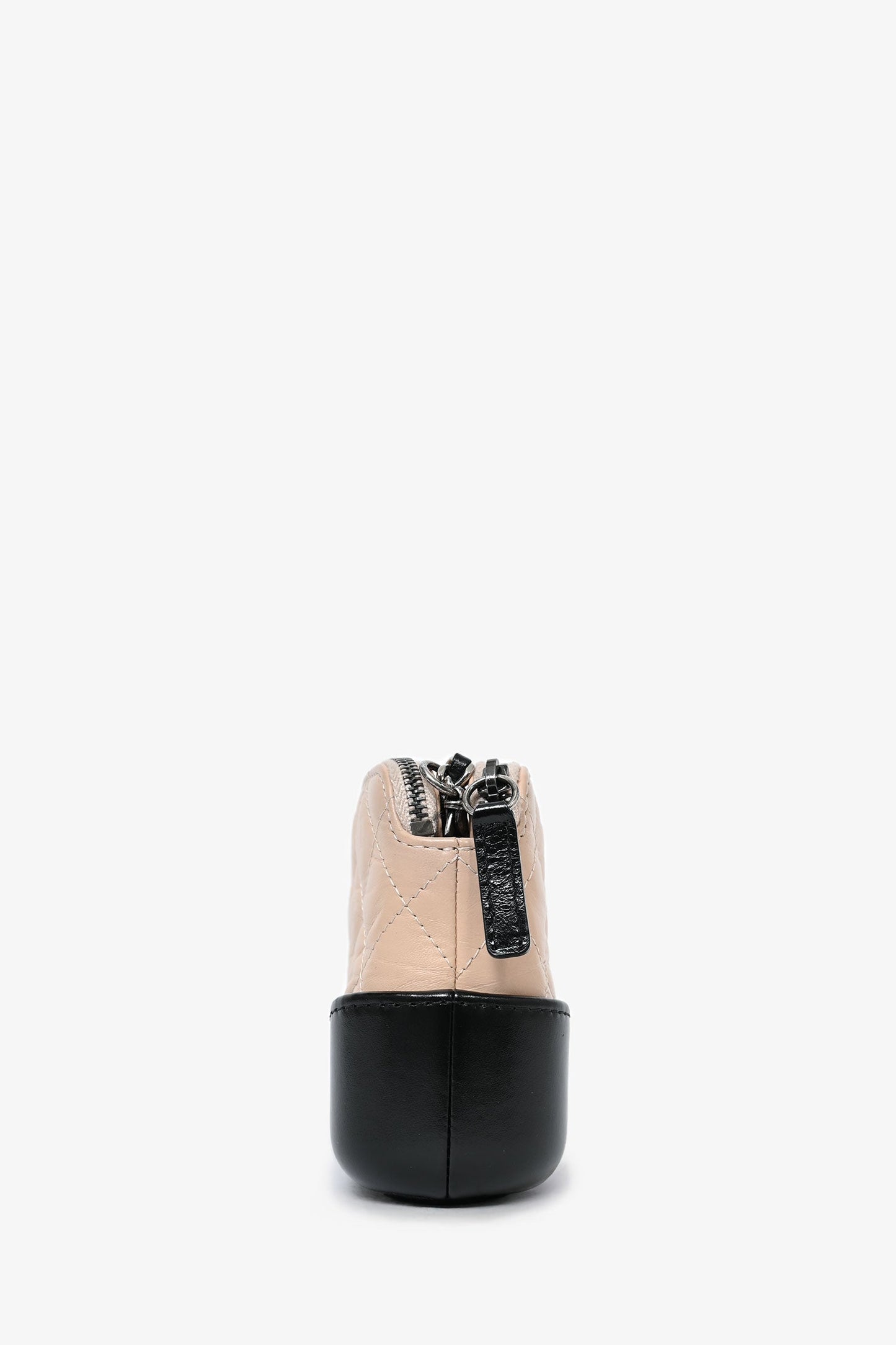 Chanel ™ 2017-18 Beige/Black Leather Gabrielle Wallet on Chain Bag