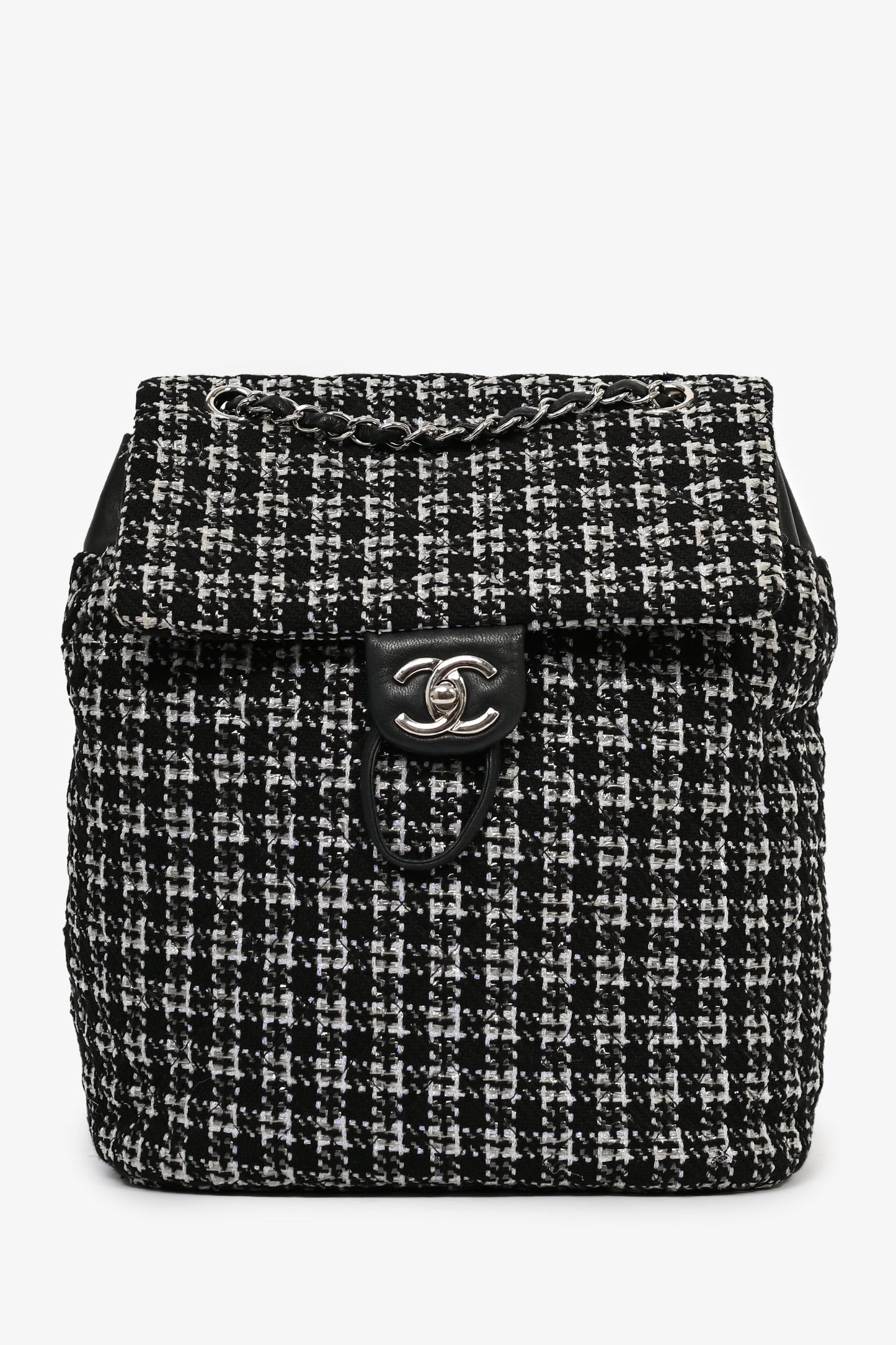 Chanel ™ 2016 Black/Silver Tweed 'Urban Spirit' Backpack