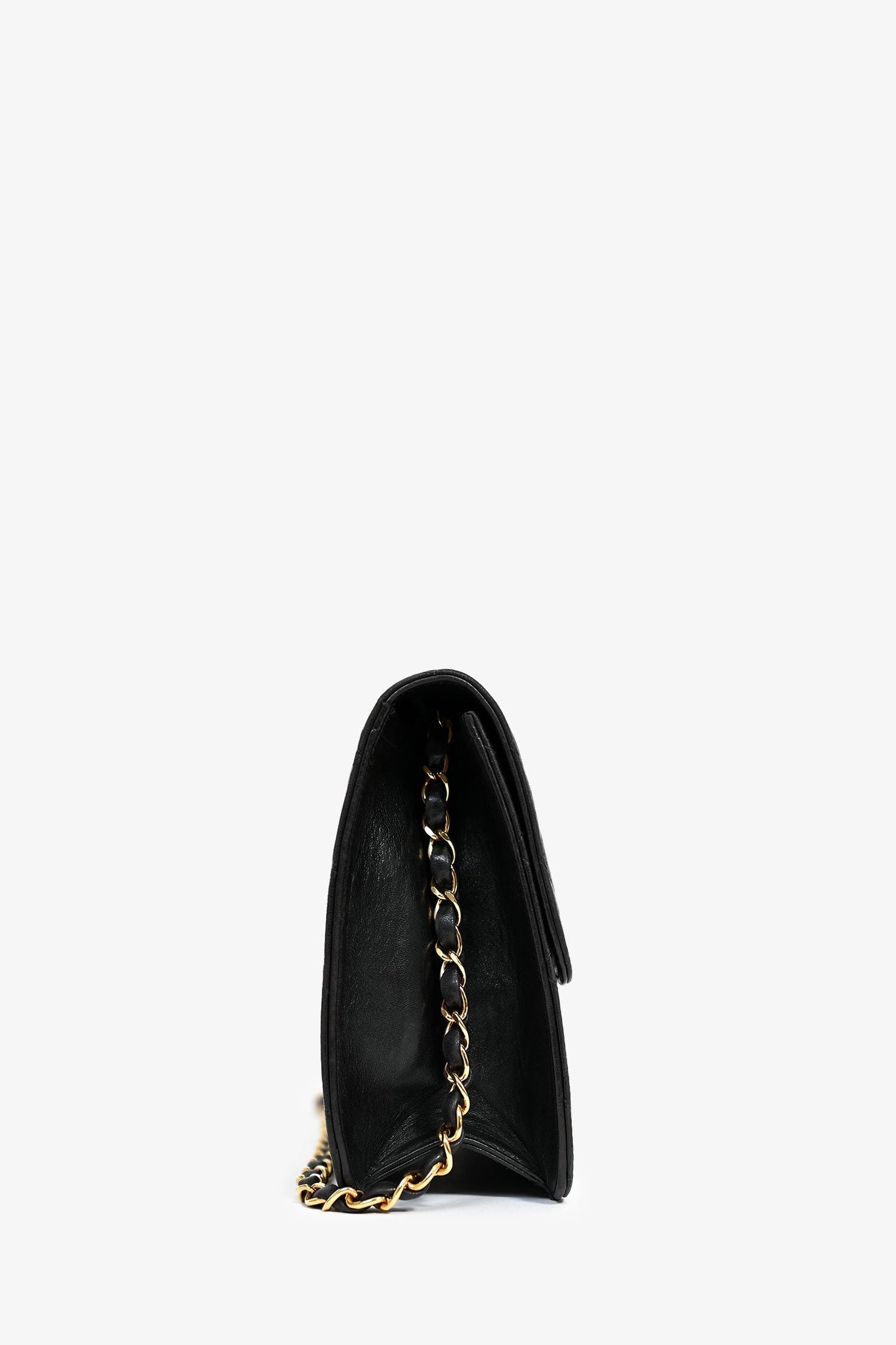 Chanel ™ 1994 Black Lambskin Single Chain Flap Bag
