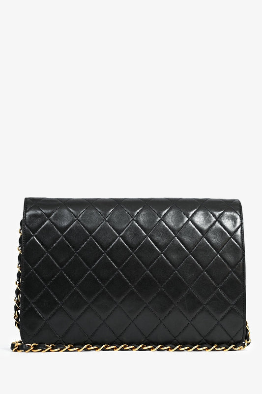 Chanel ™ 1994 Black Lambskin Single Chain Flap Bag