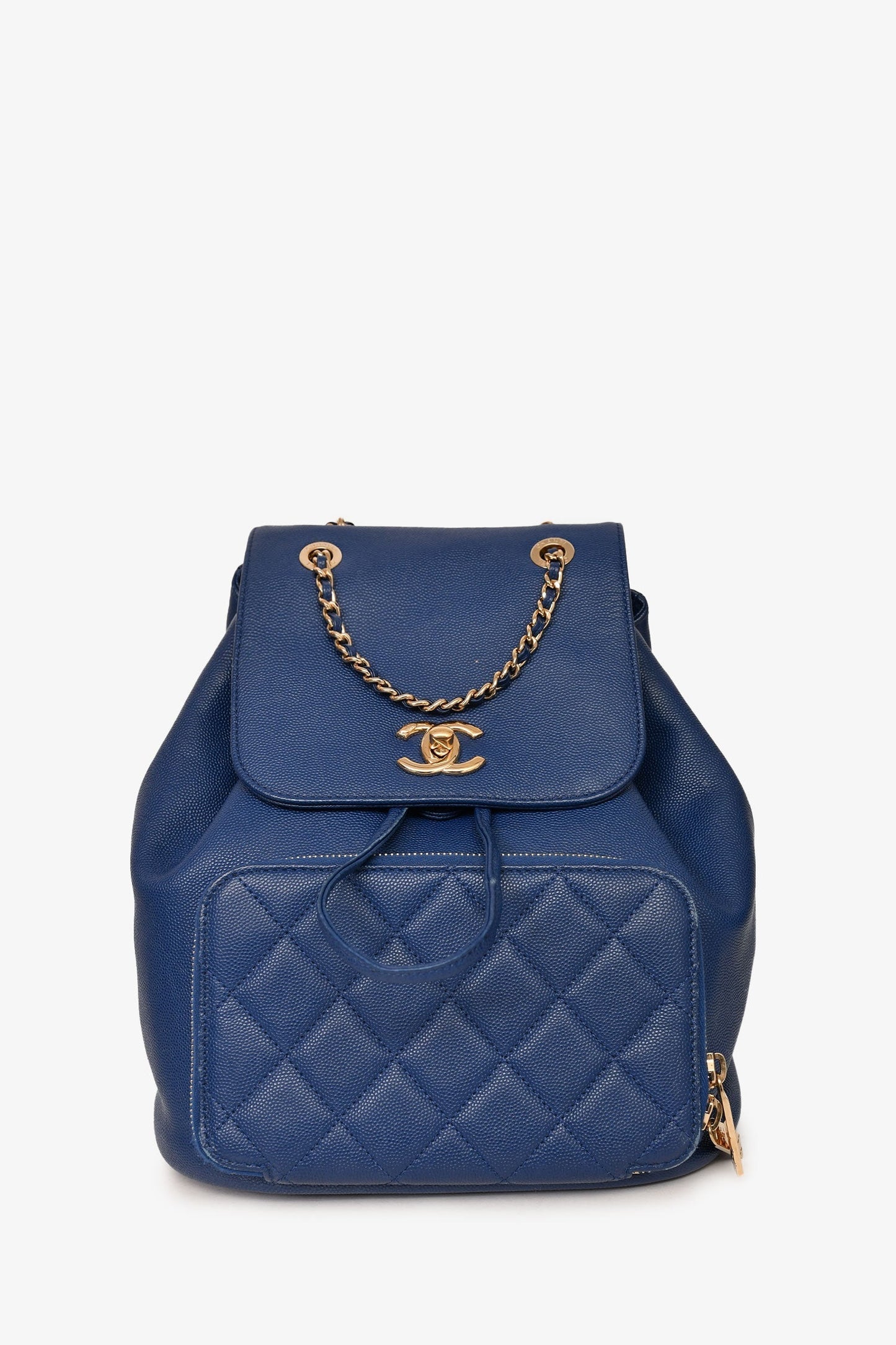 Chanel ™ 2017 Blue Caviar Leather Business Affinity GHW Backpack