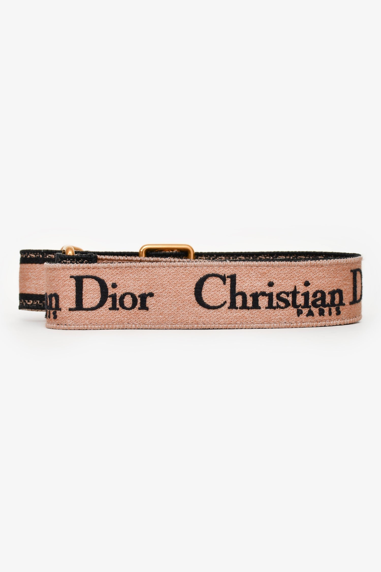 Dior Handbag Christian Bag Strap Leather Canvas Black