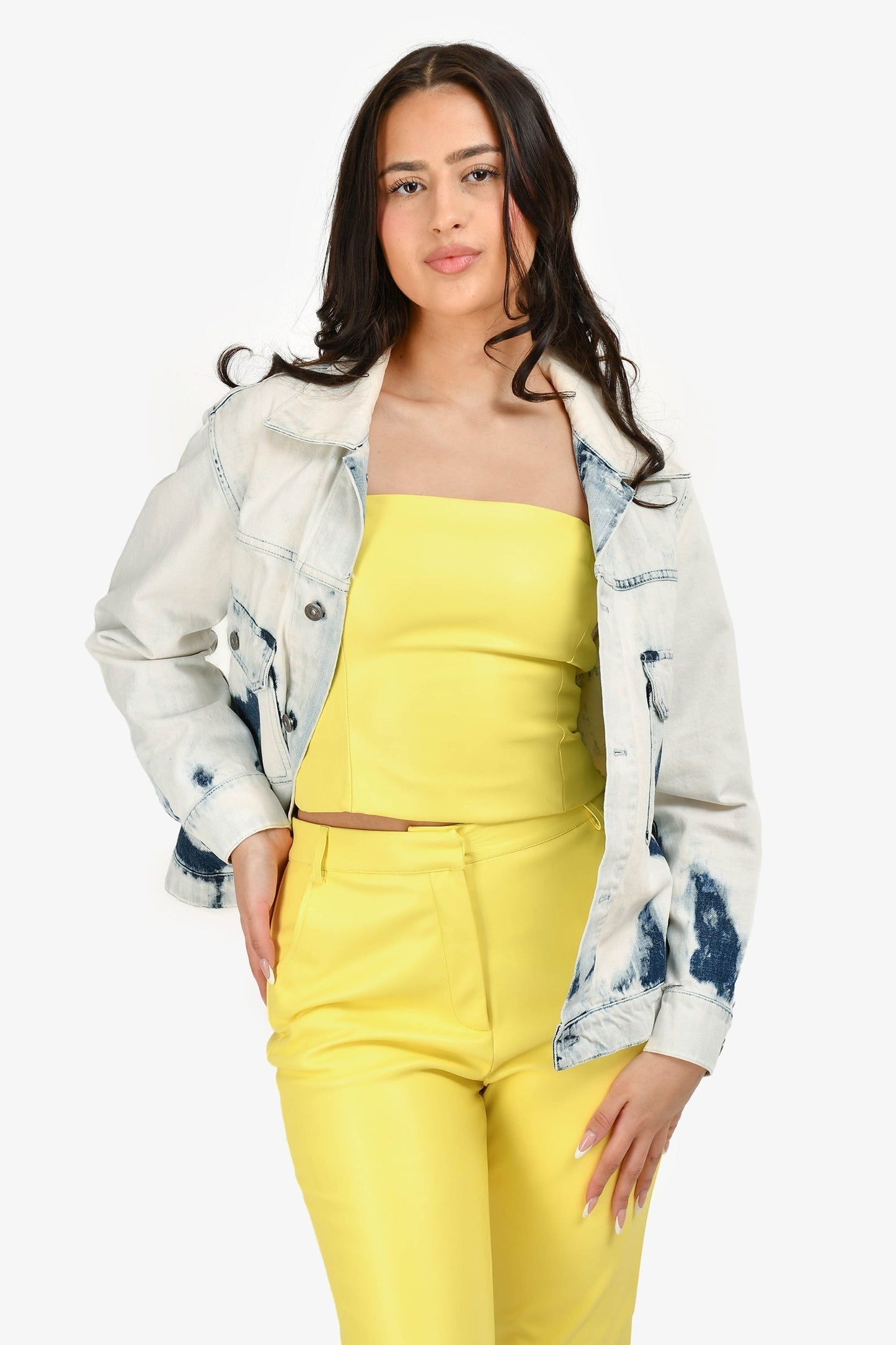 Dior Handbag Christian Washed Jacket Denim Blue