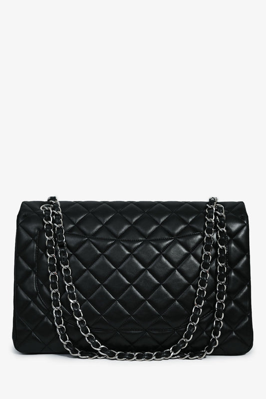 Chanel ™ 2011 Black Lambskin Classic Single Maxi Flap Bag