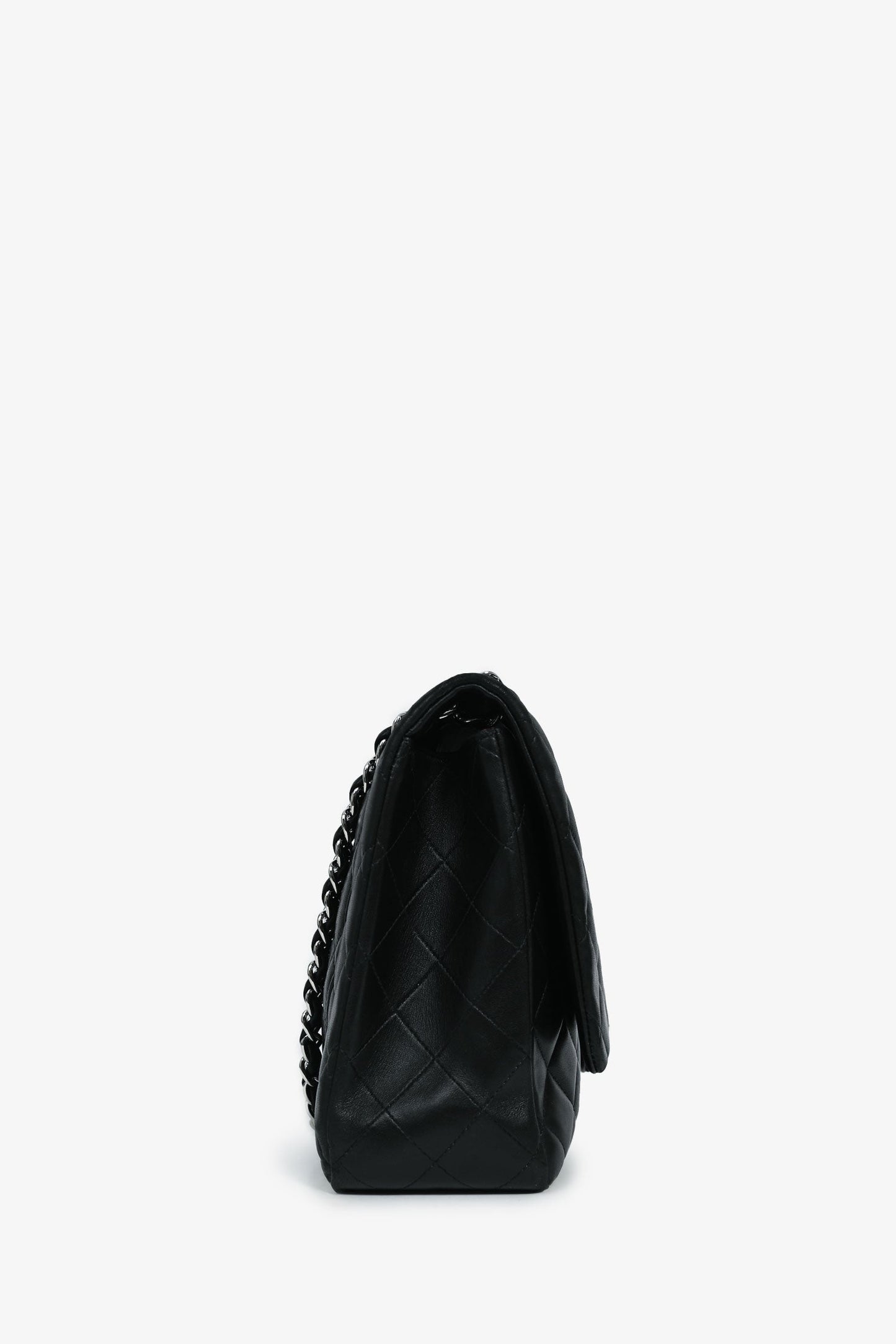 Chanel ™ 2011 Black Lambskin Classic Single Maxi Flap Bag
