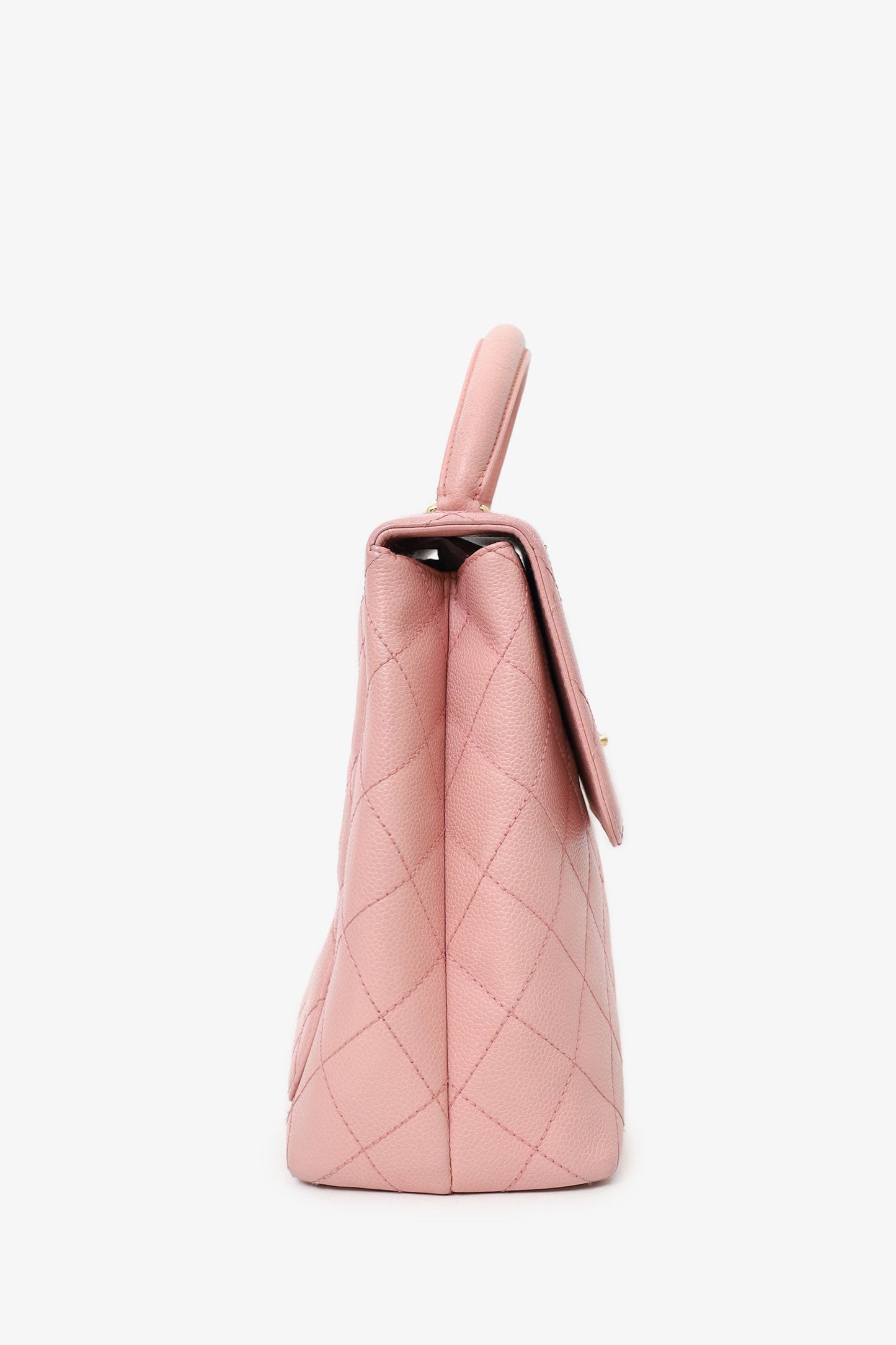 Chanel ™ 2003-04 Pink Caviar Leather Kelly Top Handle Bag