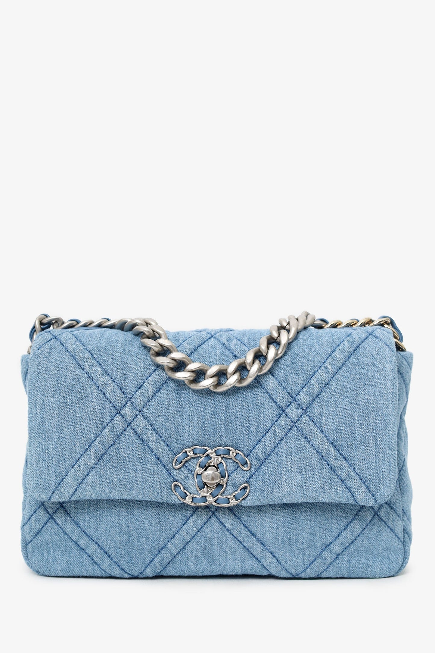 Chanel ™ Blue Denim ' 19' Medium Flap Bag