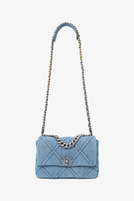 Chanel ™ Blue Denim ' 19' Medium Flap Bag
