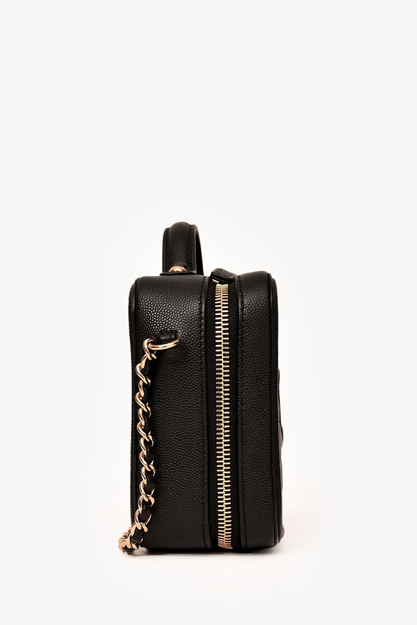 Chanel ™ 2019-20 Black Caviar Leather Filigree Small Vanity Case Crossbody