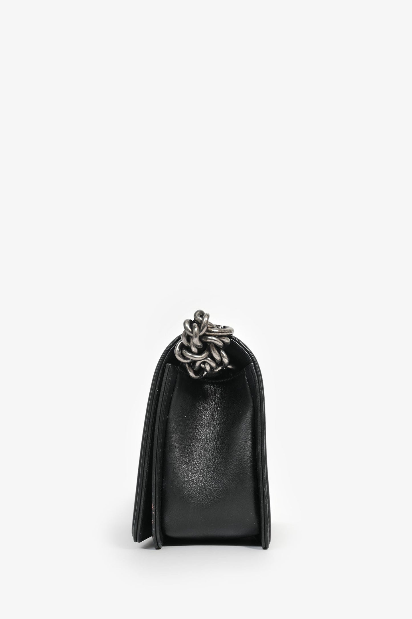 Chanel 2019 Black Leather Medium Boy Accessory