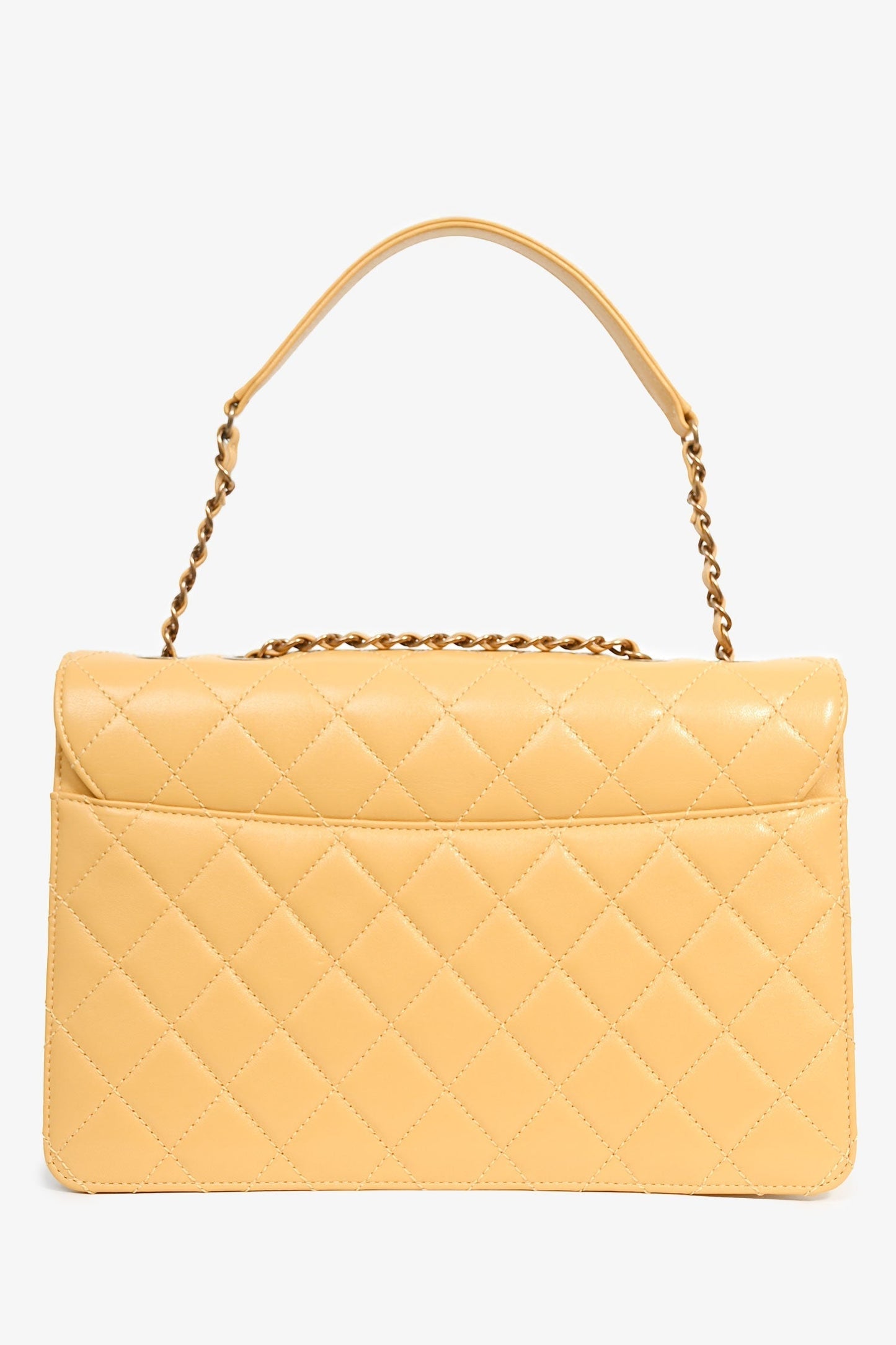Chanel ™ 2016-17 Yellow Quilted Leather Large Beauty Lock Chain Accessory
