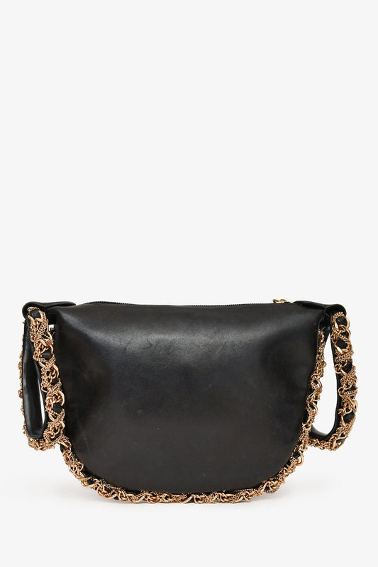 Chanel ™ 2012/13 Black Lambskin Twisted Chain Hobo Mini Handbag