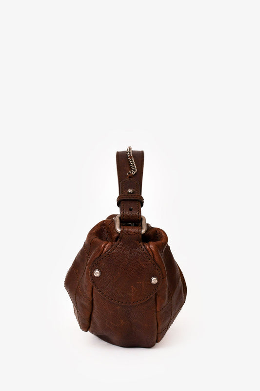 Chanel ™ 2005/2006 Brown Caviar Outdoor Ligne Small Hobo Bag