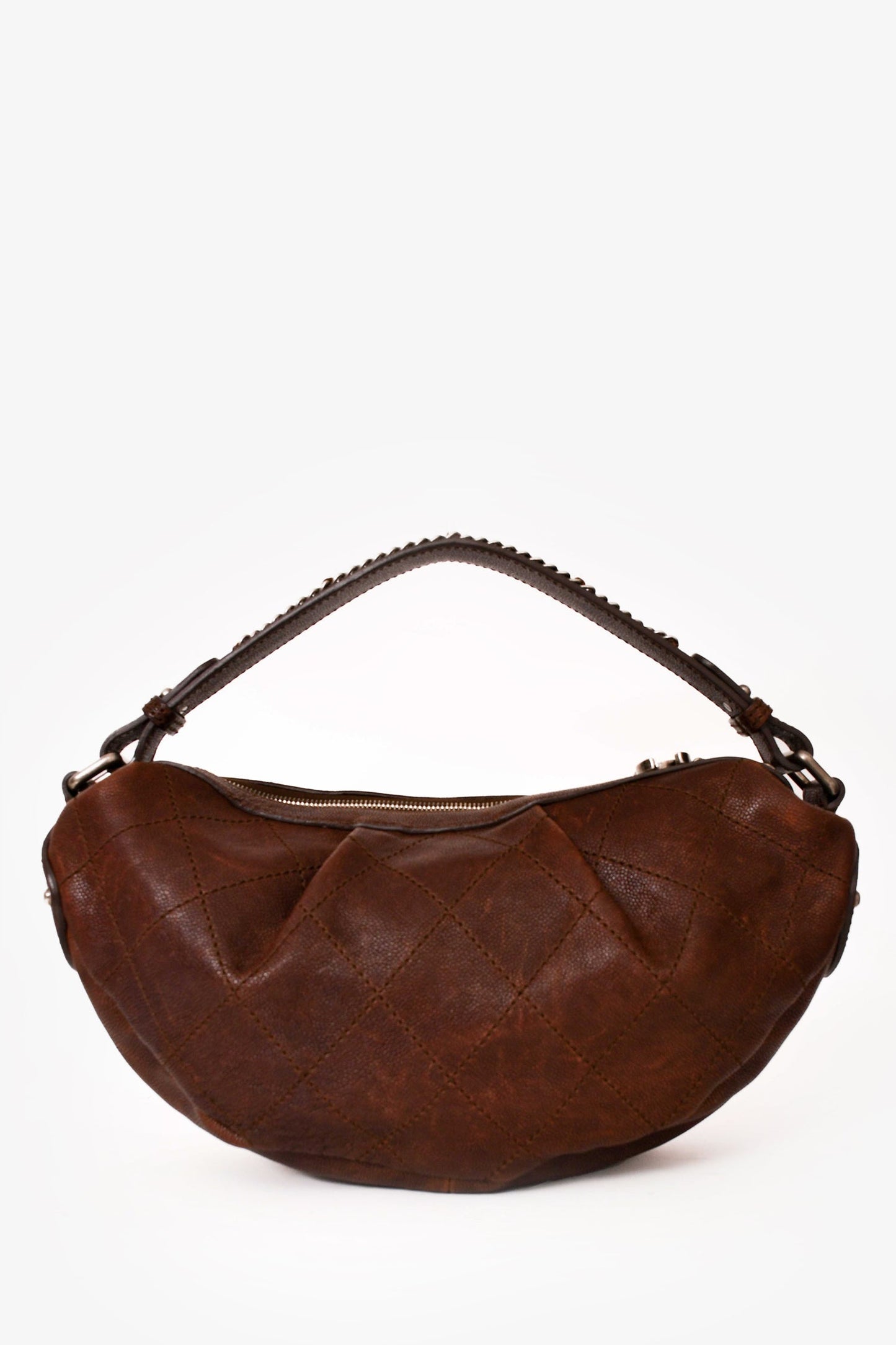 Chanel ™ 2005/2006 Brown Caviar Outdoor Ligne Small Hobo Bag