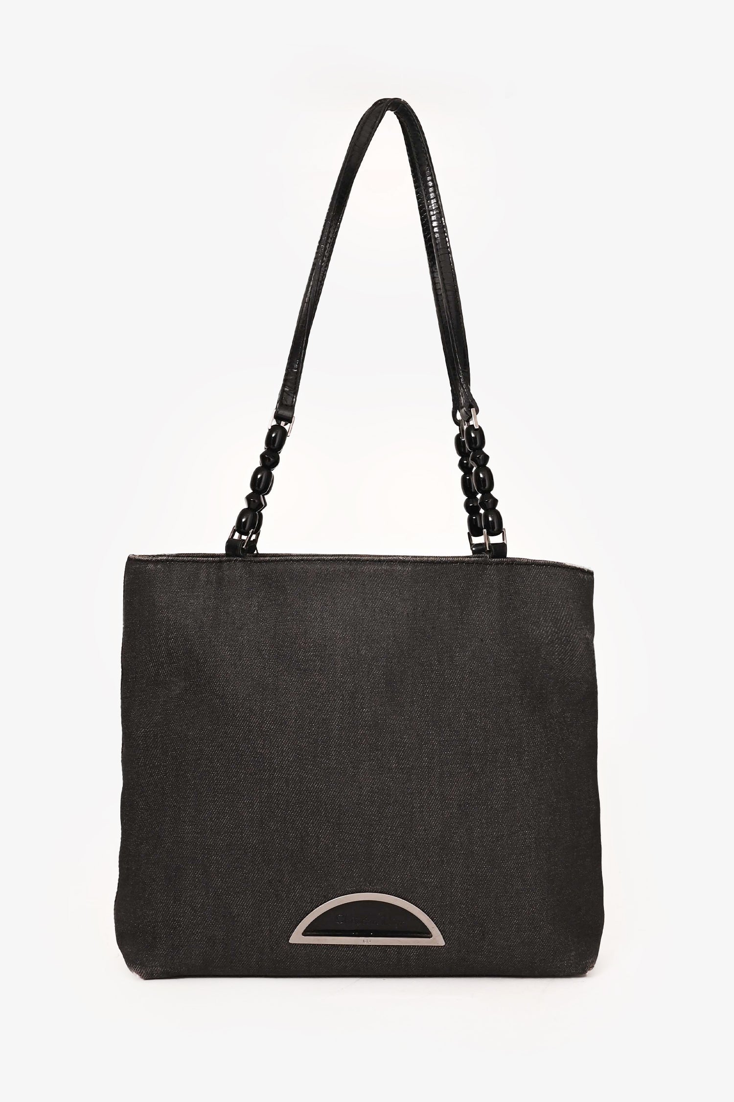 Dior Tote Bag Christian Grey Maris Pearl Tote Denim Gray