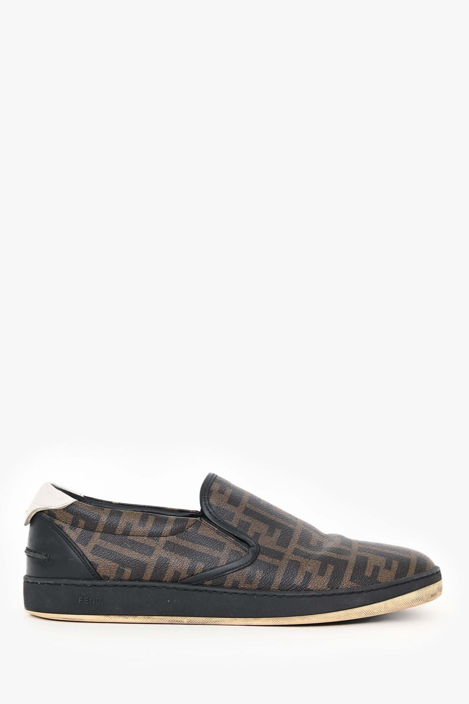 Fendi Shoe Zucca Sneakers Leather Brown Shoes