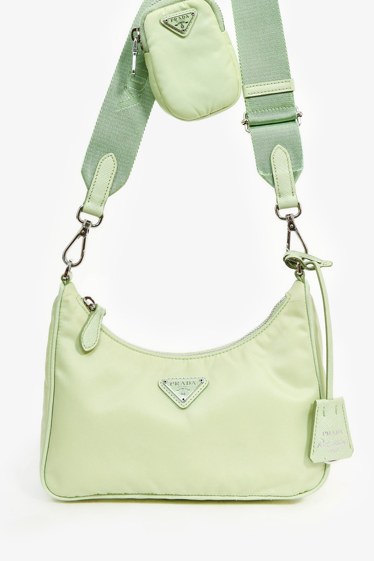 Prada Crossbody Bag Re- Re-Edition Nylon Green