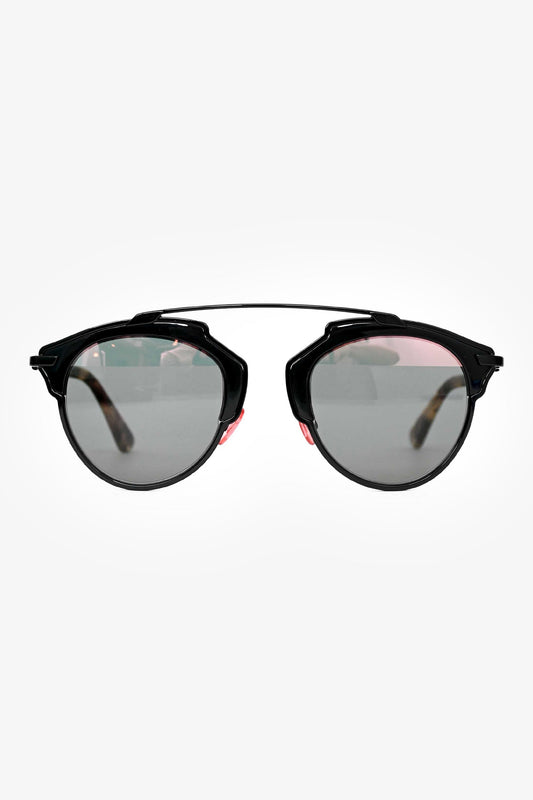 Dior Handbag Christian Tortoise Shell SoReal Sunglasses Black