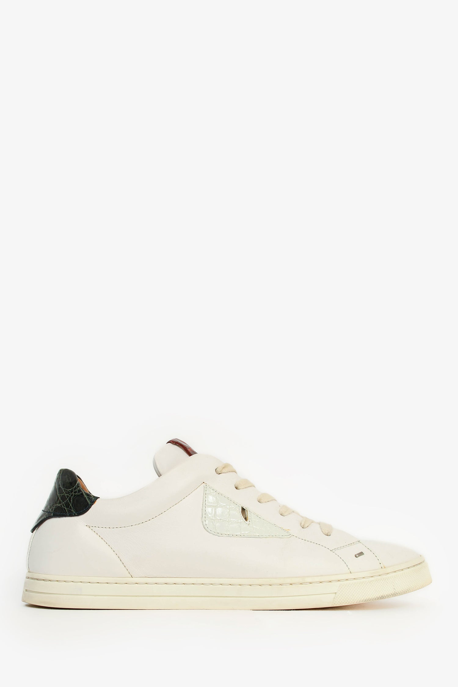Fendi Shoe Lowtop Sneakers Leather White Shoes