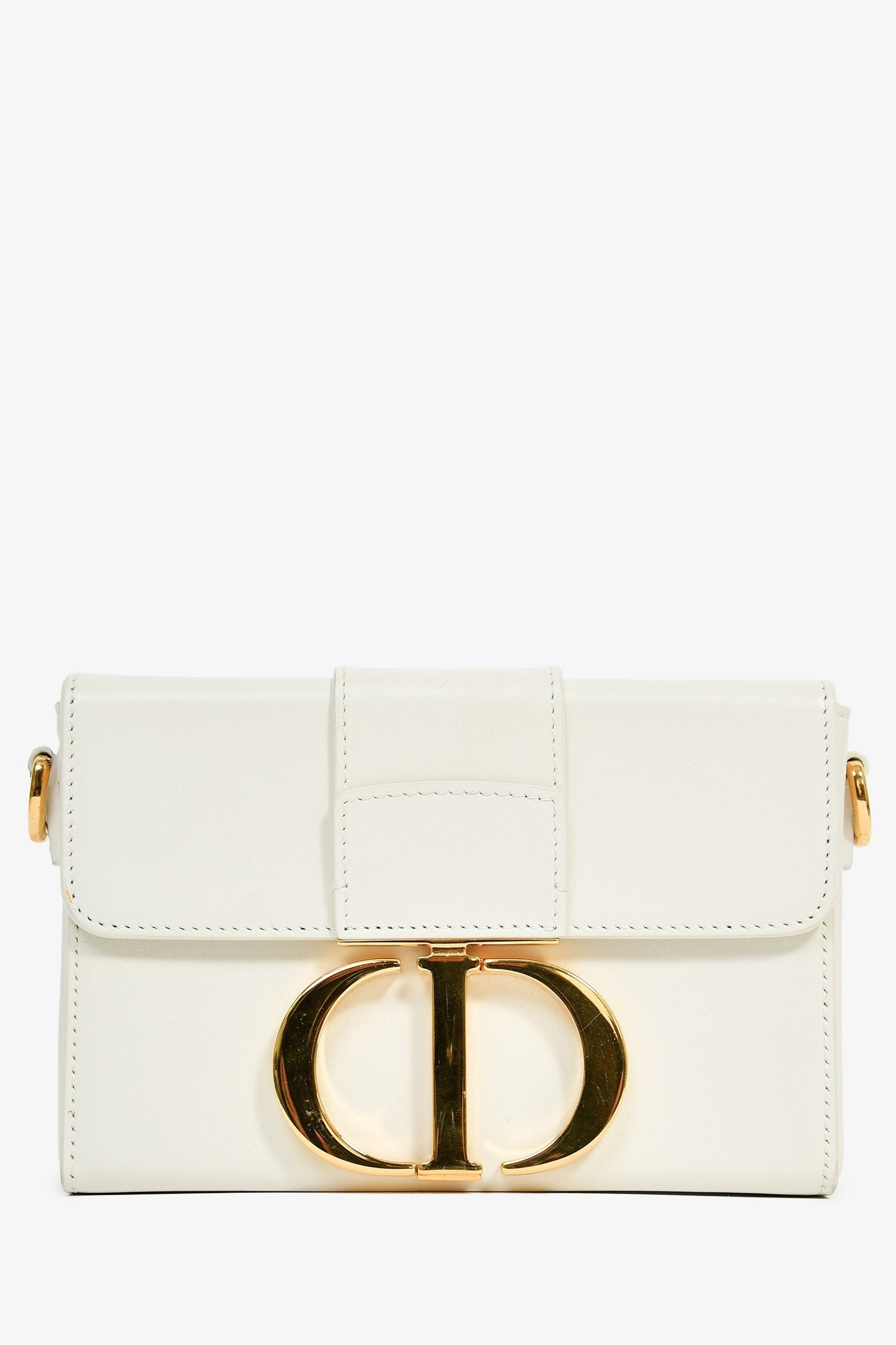 Dior Crossbody Bag Christian 'Sac 30 Montaigne ' Crossbody Leather White Mini
