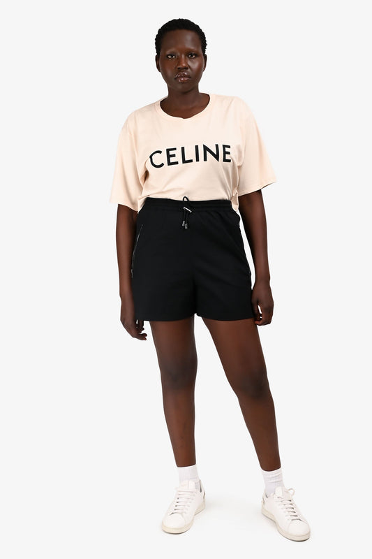 Dior Handbag Christian Shorts Nylon Black