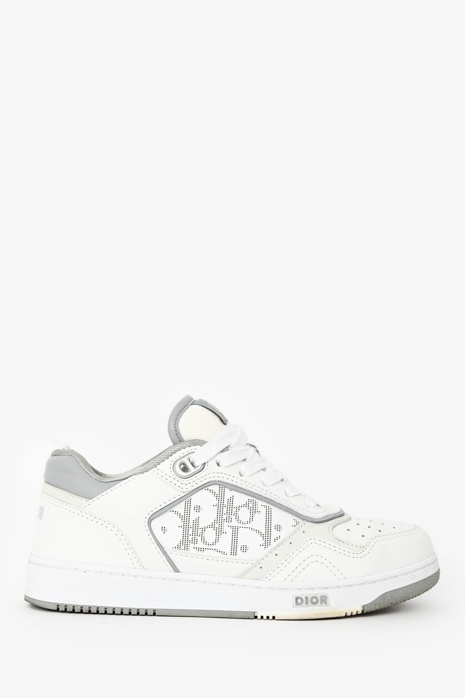 Dior Shoe Christian Oblique Low-Top Sneaker Leather White Shoes