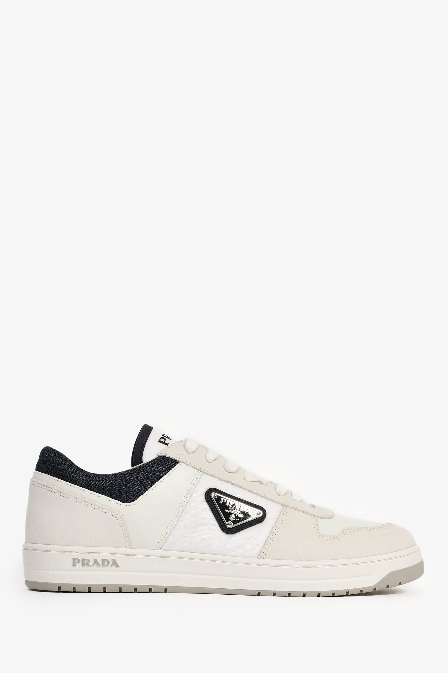 Prada Handbag Re- Sneakers Suede Nylon White Shoes