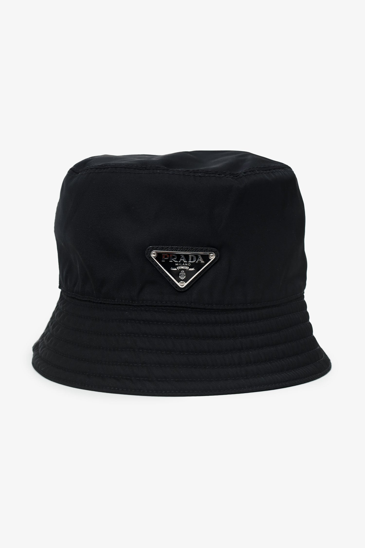 Prada Bag Hat Nylon Black Bucket Bucket Bag Hat Size L