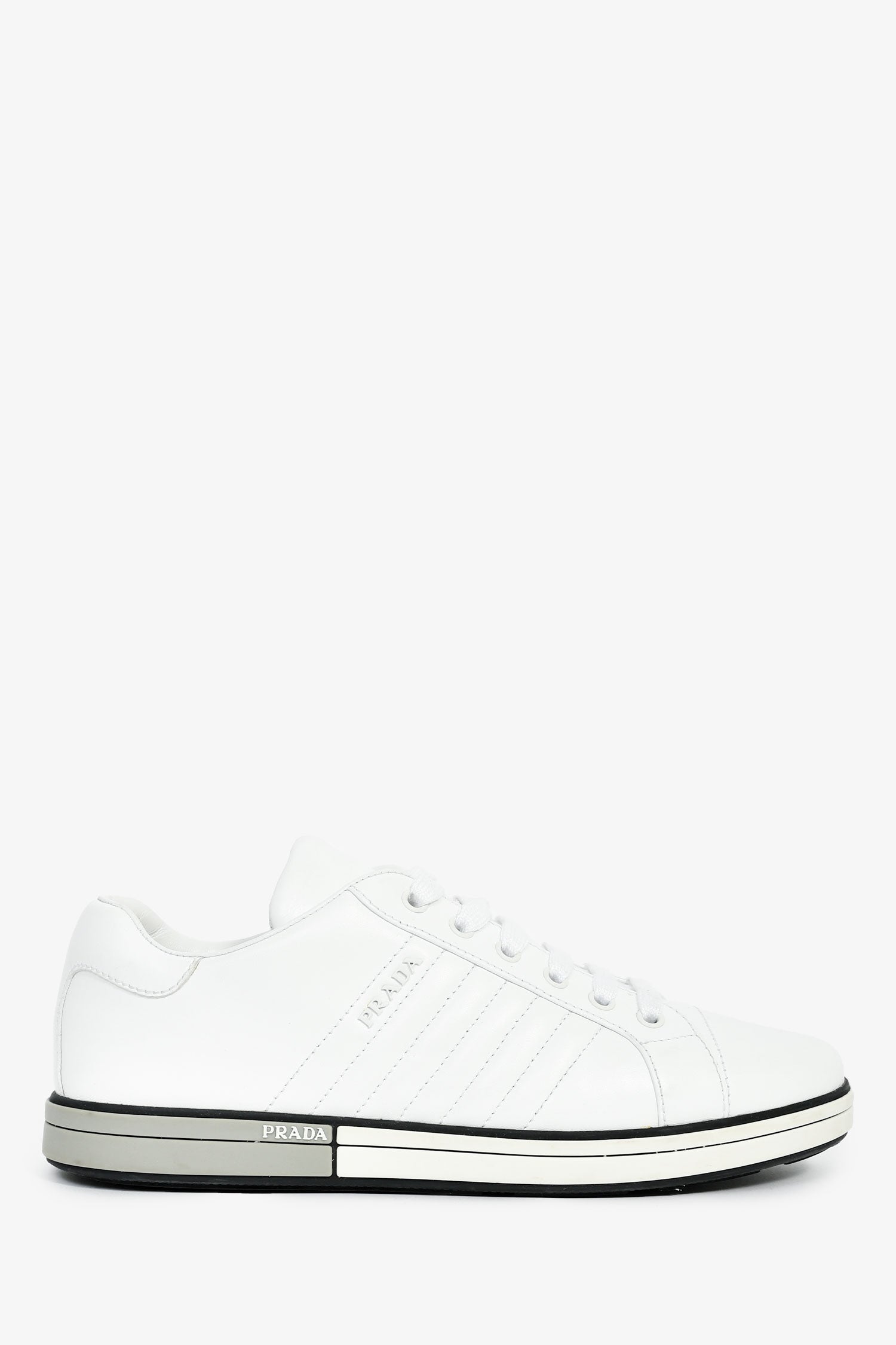 Prada Handbag Sneakers Leather White Shoes