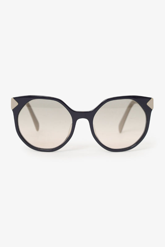 Prada Handbag Grey Oversized Sunglasses Gray Purple