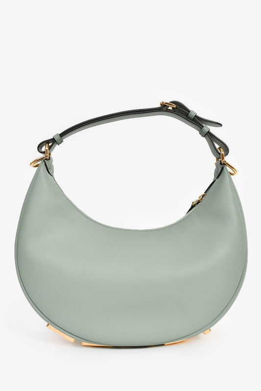 Fendi Shoulder Bag 'graphy' Leather Blue