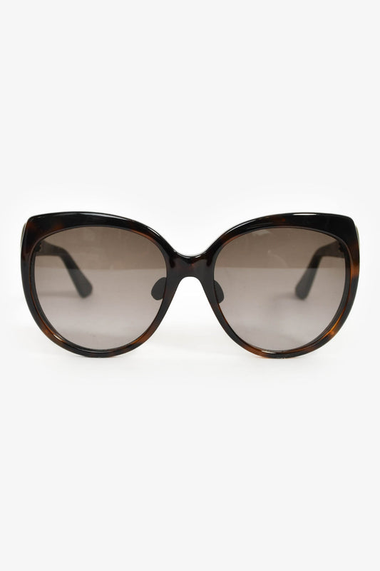 Dior Handbag Christian Oversize Sunglasses Brown