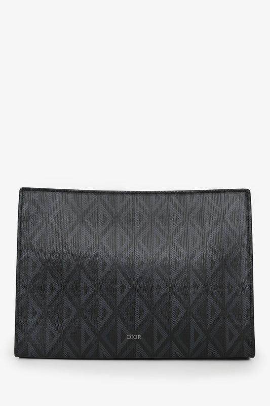 Dior Handbag Homme A5 Coated Triangle Pouch Canvas Black