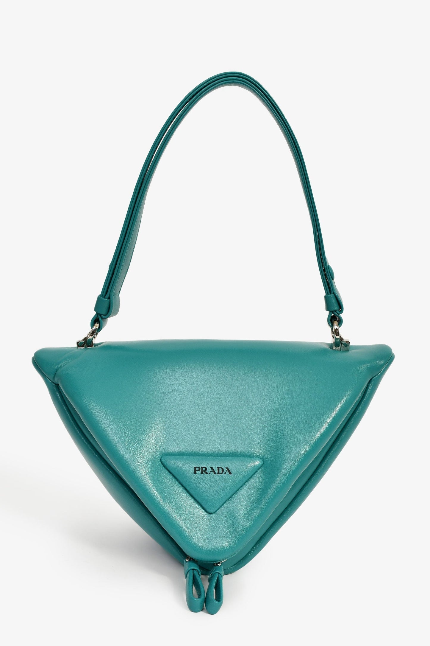 Prada Crossbody Bag Padded Nappa 'Grace Lux Triangle' Green