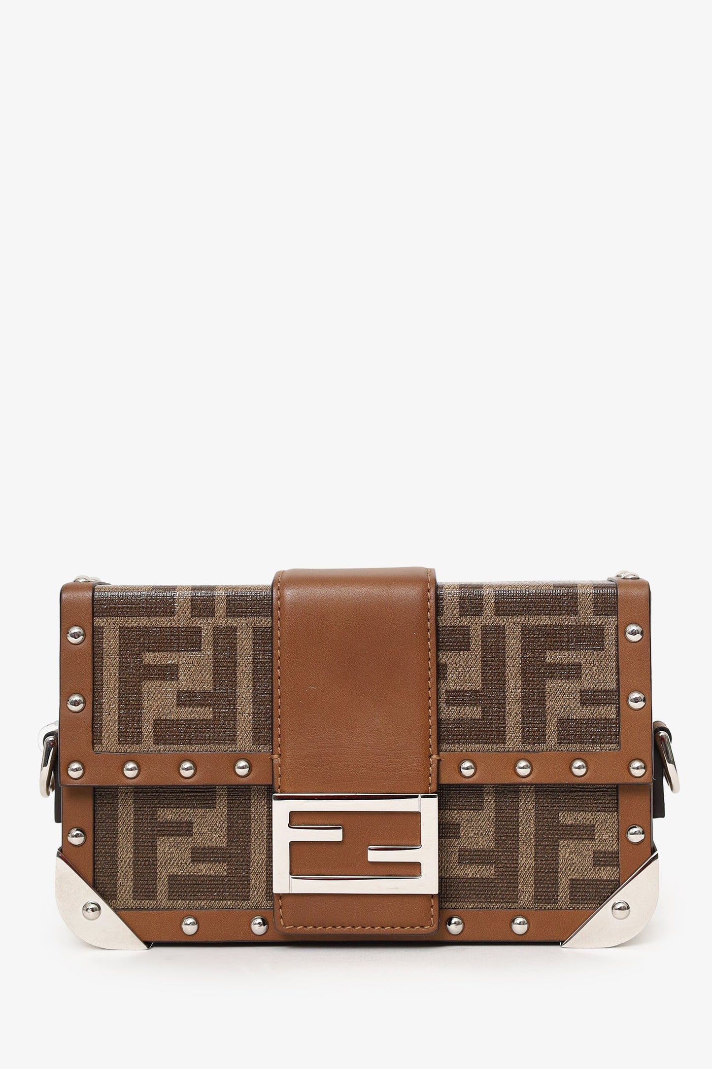 Fendi Ff Baguette Trunk Bag Brown Shoulder Bag