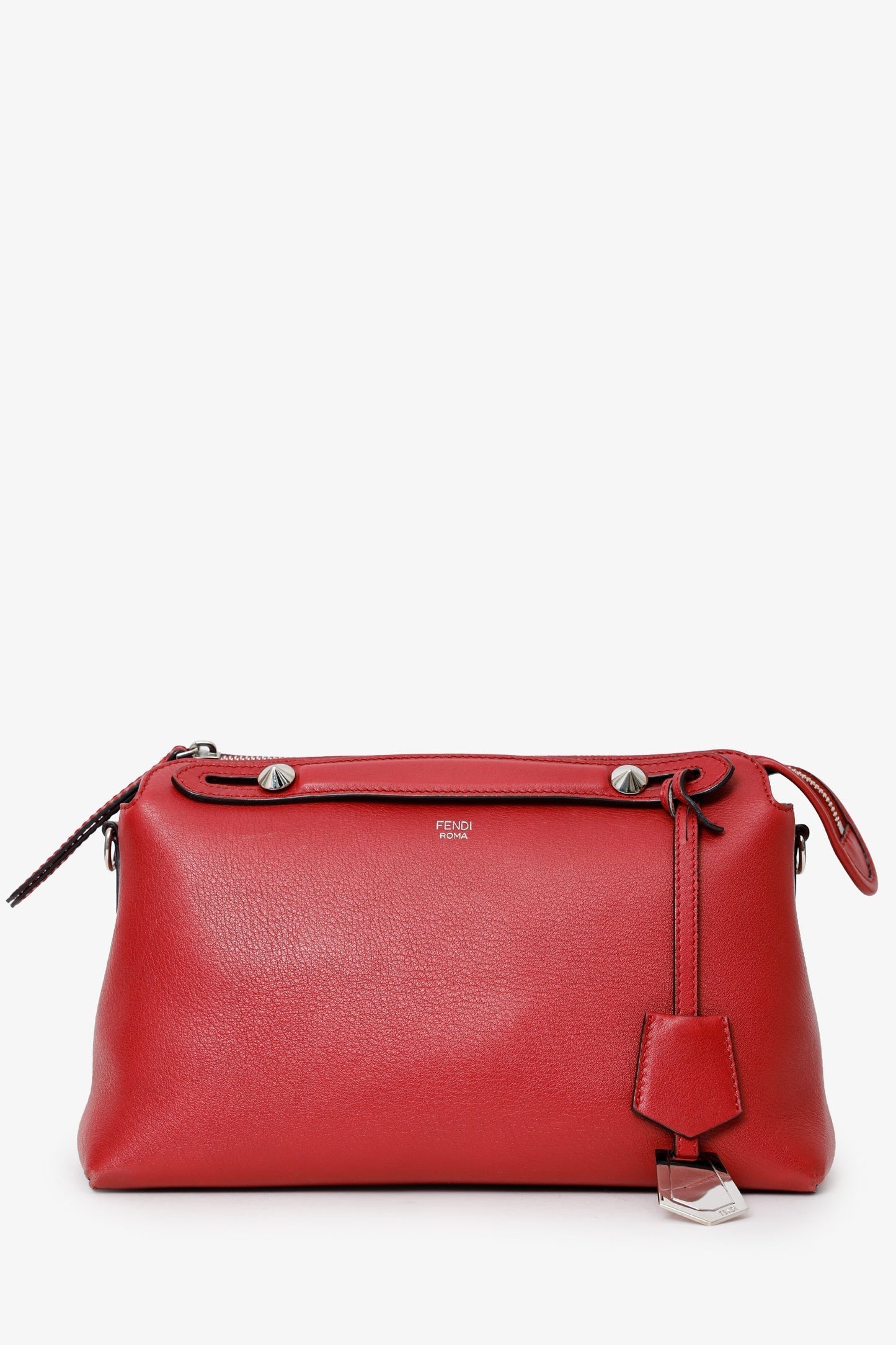 Fendi Crossbody Bag By The Way Crossbody Leather Red Small