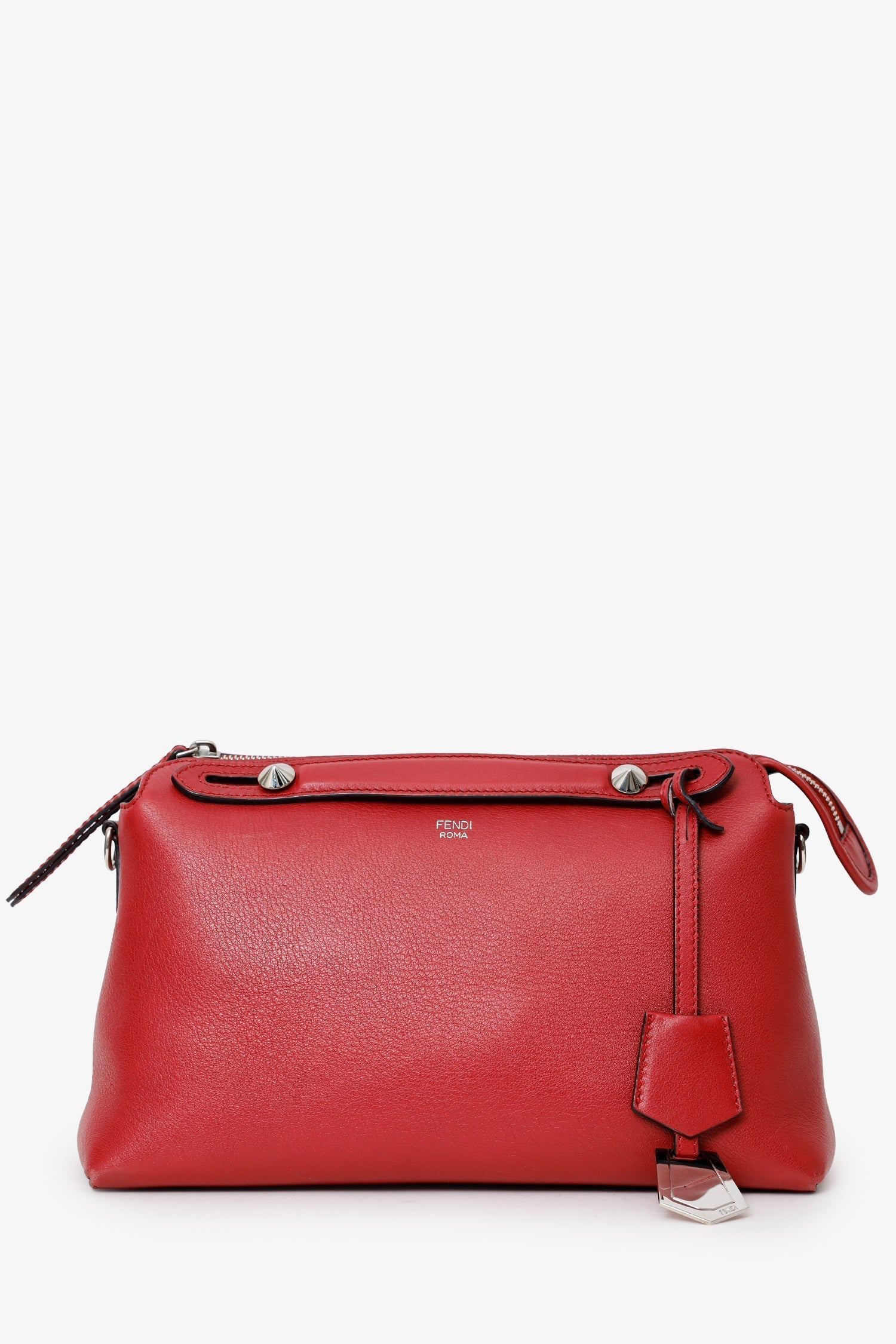 Fendi Crossbody Bag By The Way Crossbody Leather Red Small