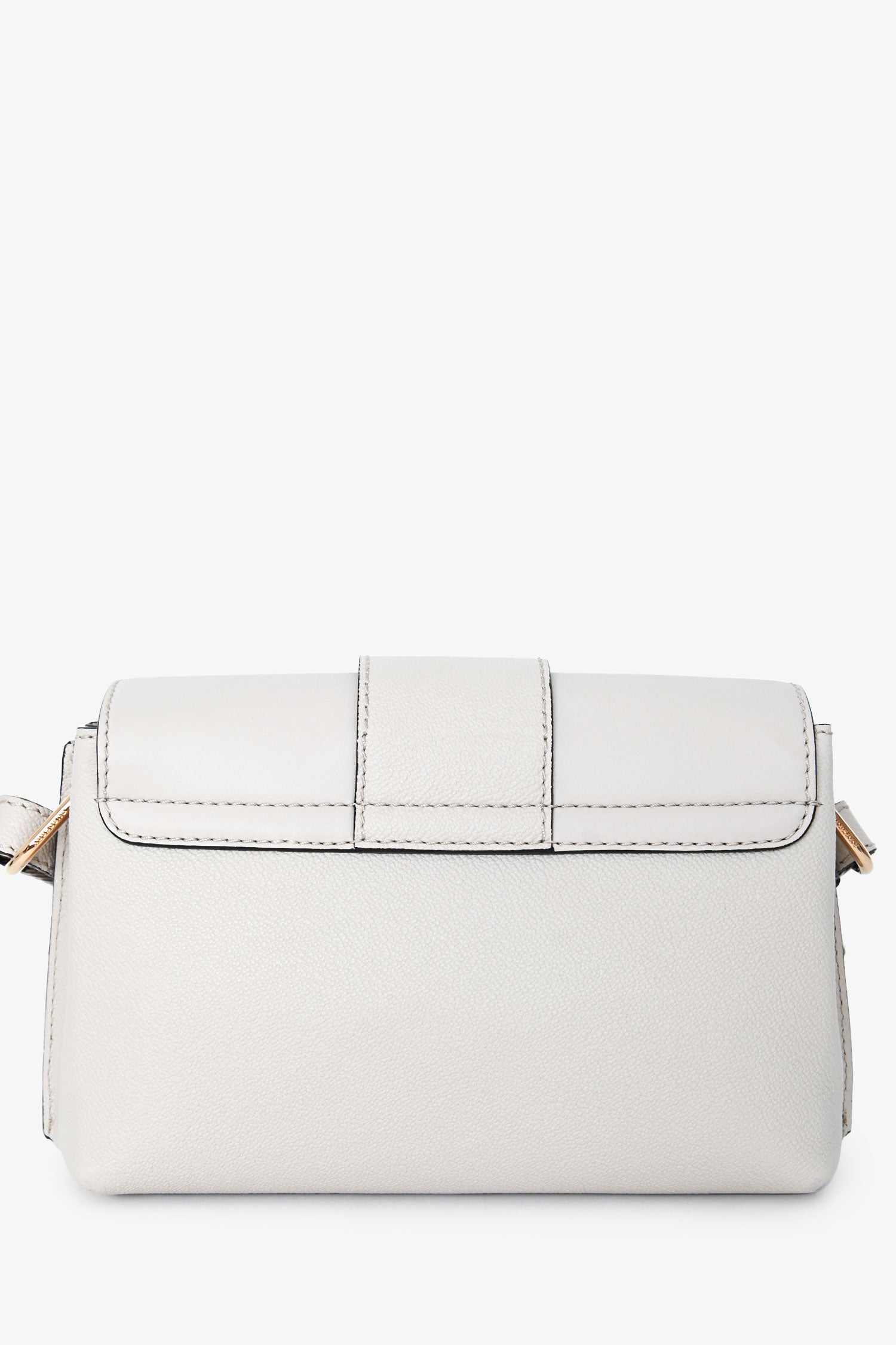 Burberry Buckle Crossbody Bag Leather White
