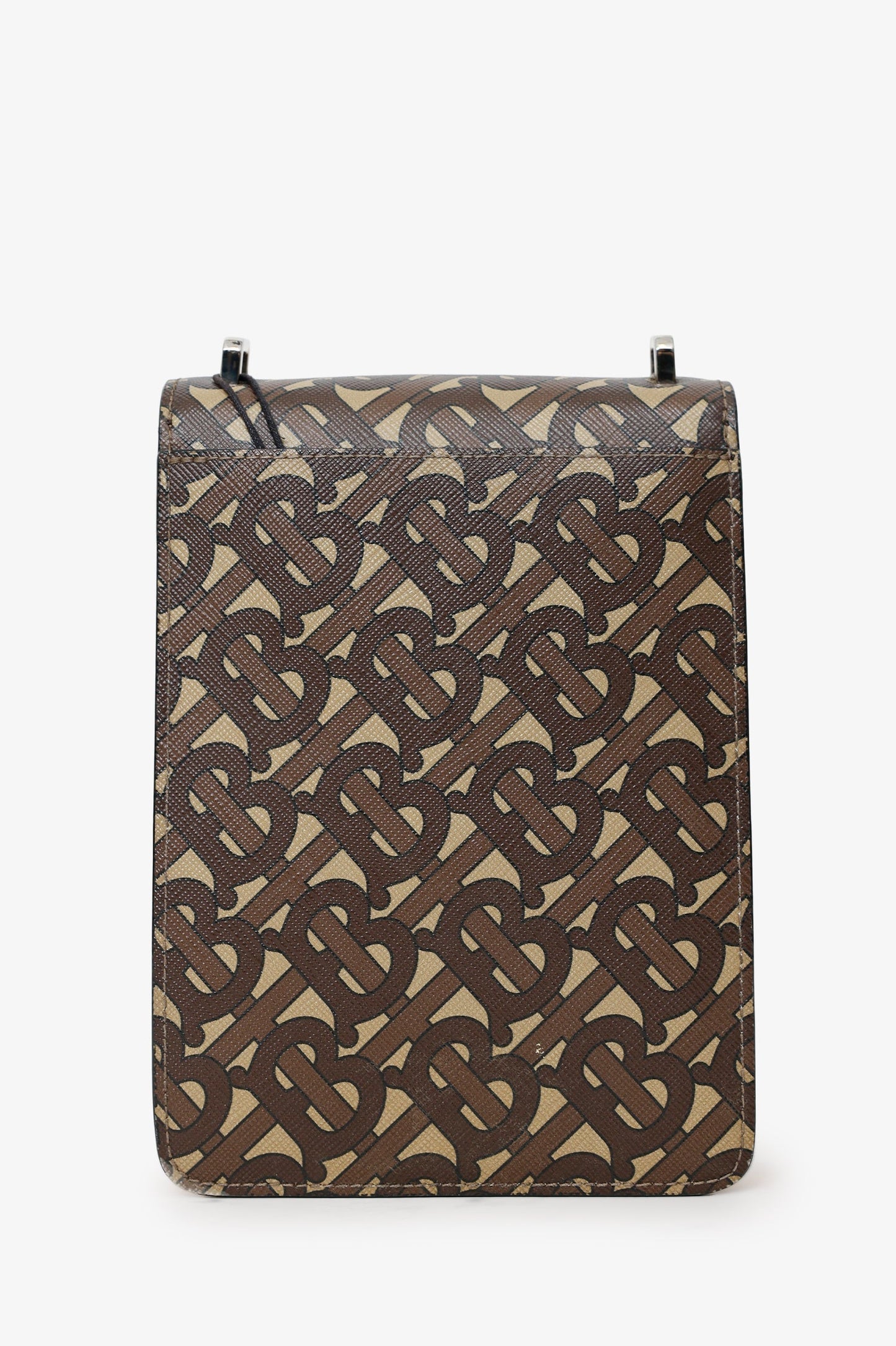 Burberry Tb Print Robin Bag Canvas Monogram Brown Crossbody Bag