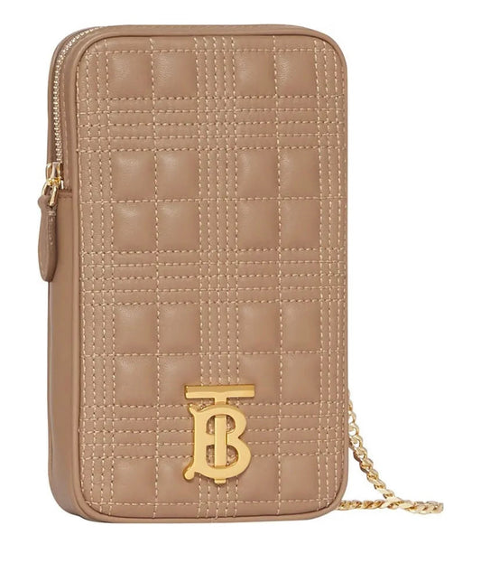 Burberry Lola Pouch Crossbody Bag Quilted Mini