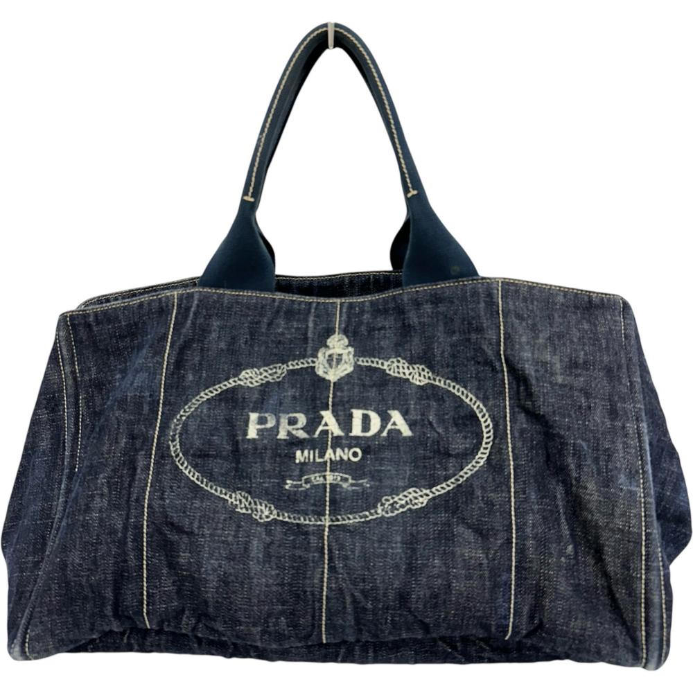 Prada Canapa Handbag Canvas Travel Bag