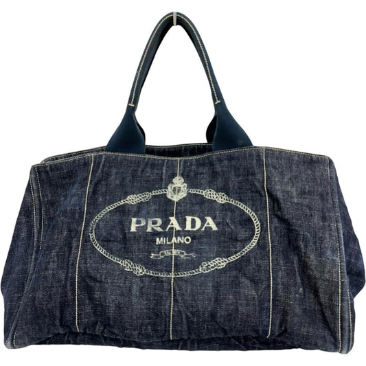 Prada Canapa Handbag Canvas Travel Bag