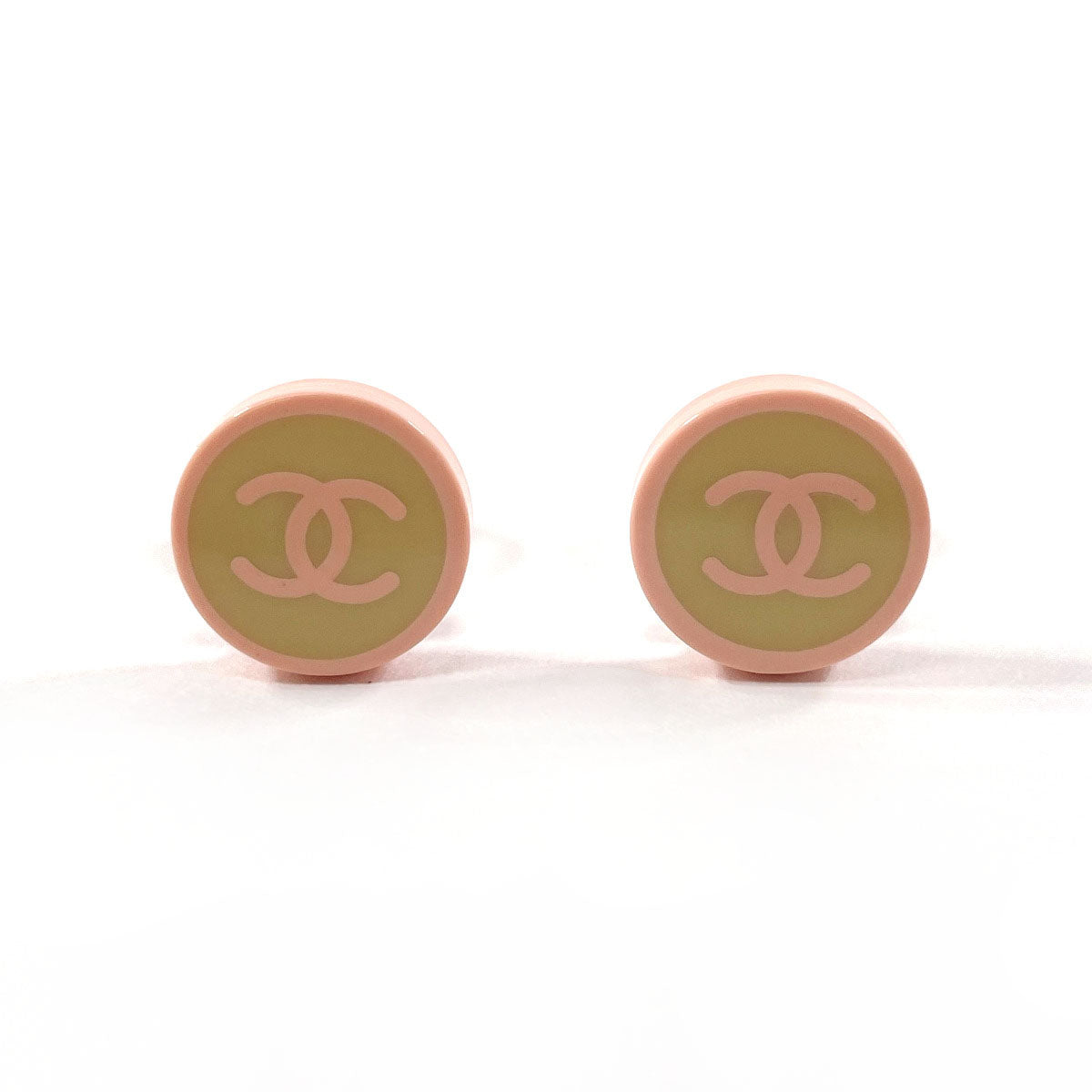 Chanel Coco Mark Plastic Earrings Jewelry