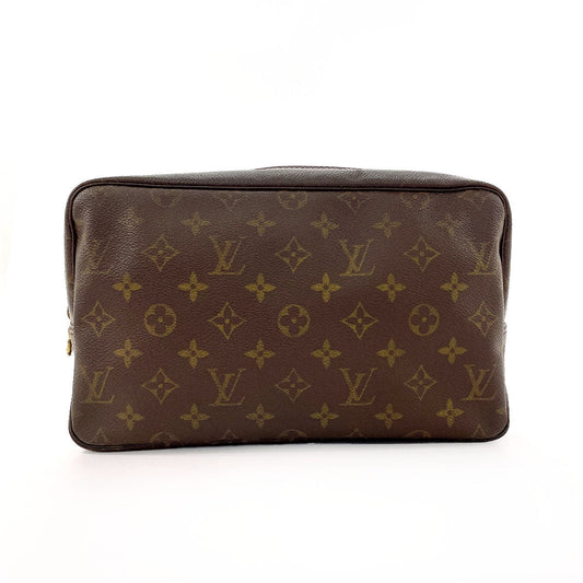 Louis Vuitton Pouch M47522 Truth 28 Monogram Canvas Brown Wallet Case