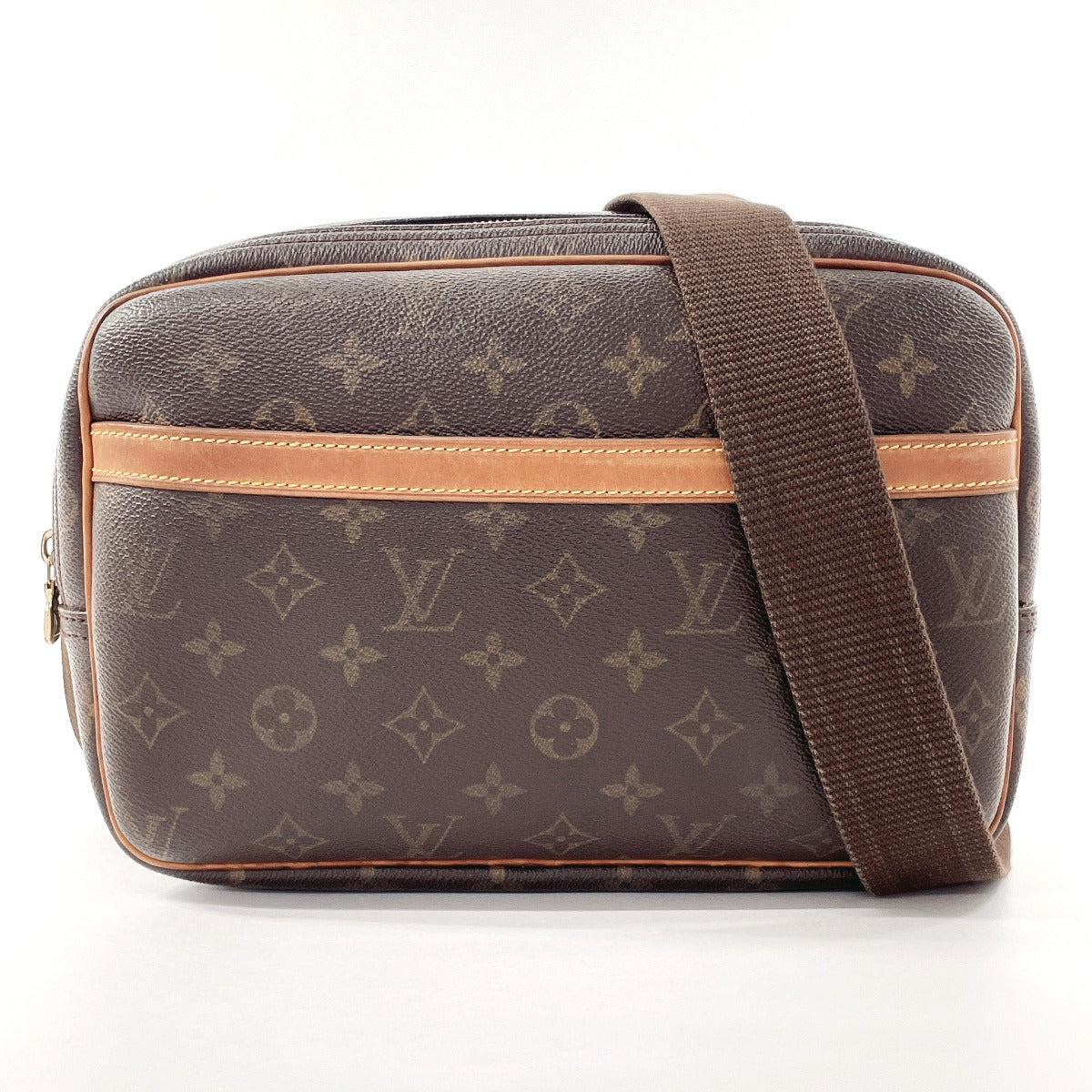 Louis Vuitton M45254 Reporter PM Monogram Canvas Brown Shoulder Bag N5038070